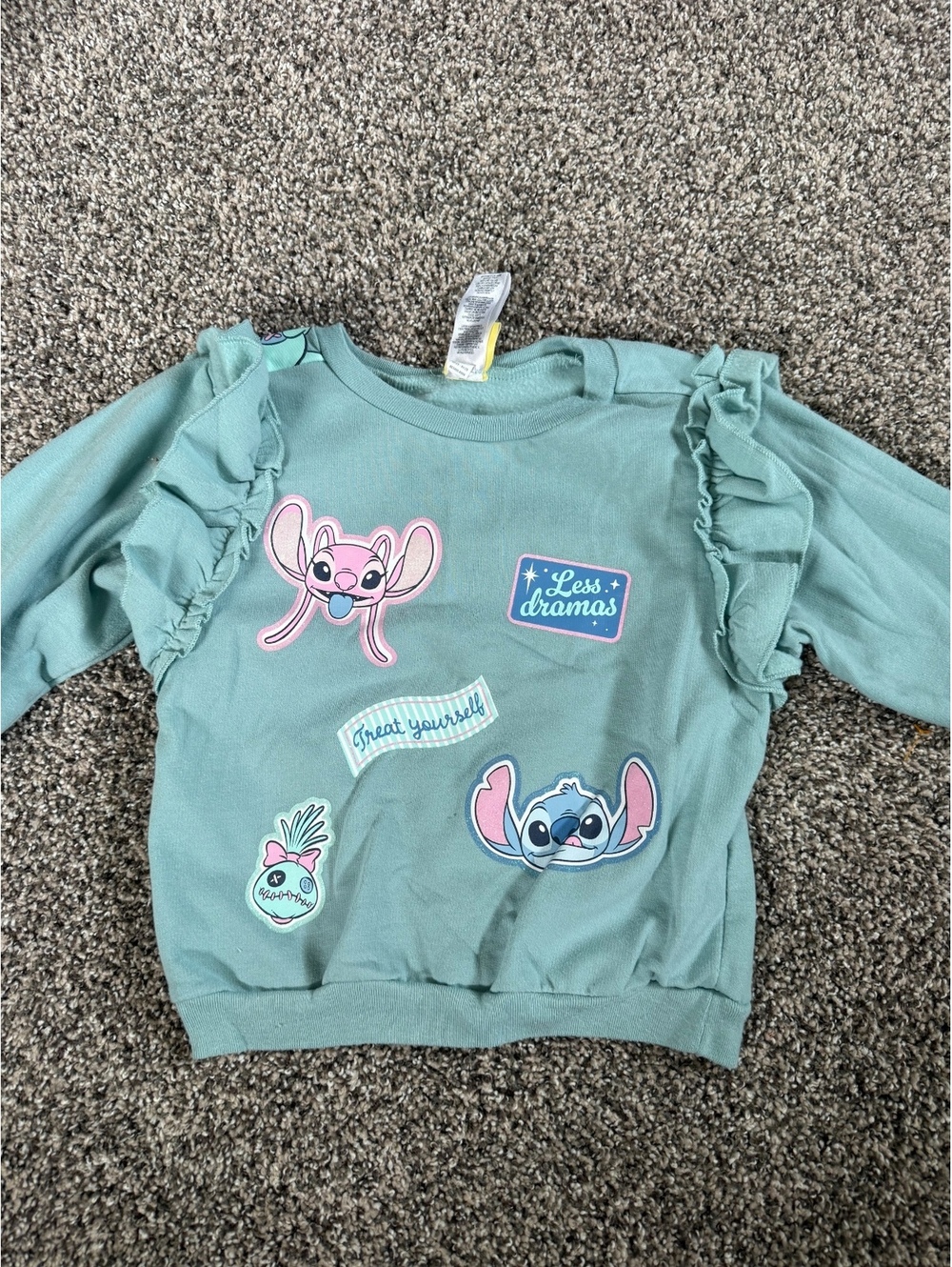 Disney Stitch girls blue sweatshirt Size 4